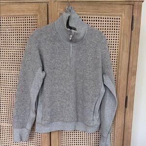 Lululemon Gray Half-Zip Sweater